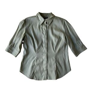 Vtg Express Iridescent Button Up Shirt 90s